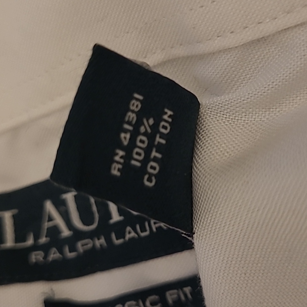 Bundle Of 2 Lauren Ralph Lauren White Dress Shirts - Picture 4 of 4
